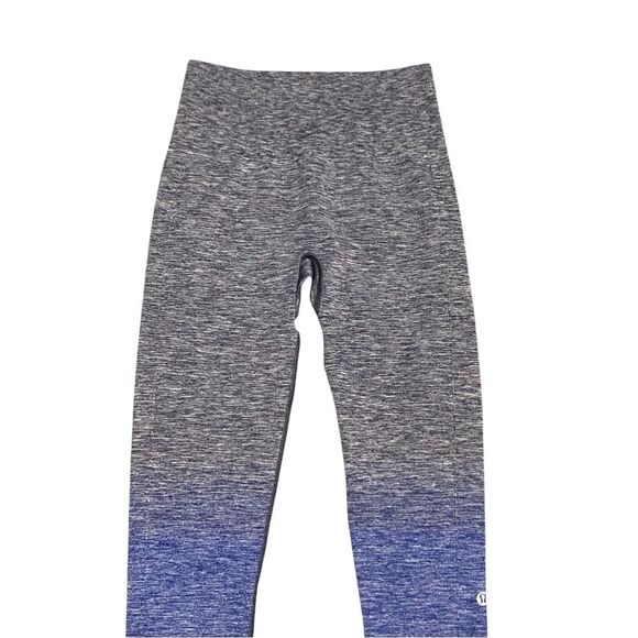 Lululemon size 4 Balance & Resist 7/8 Tight (25") Ombre Blue & Gray Leggings - Picture 7 of 10